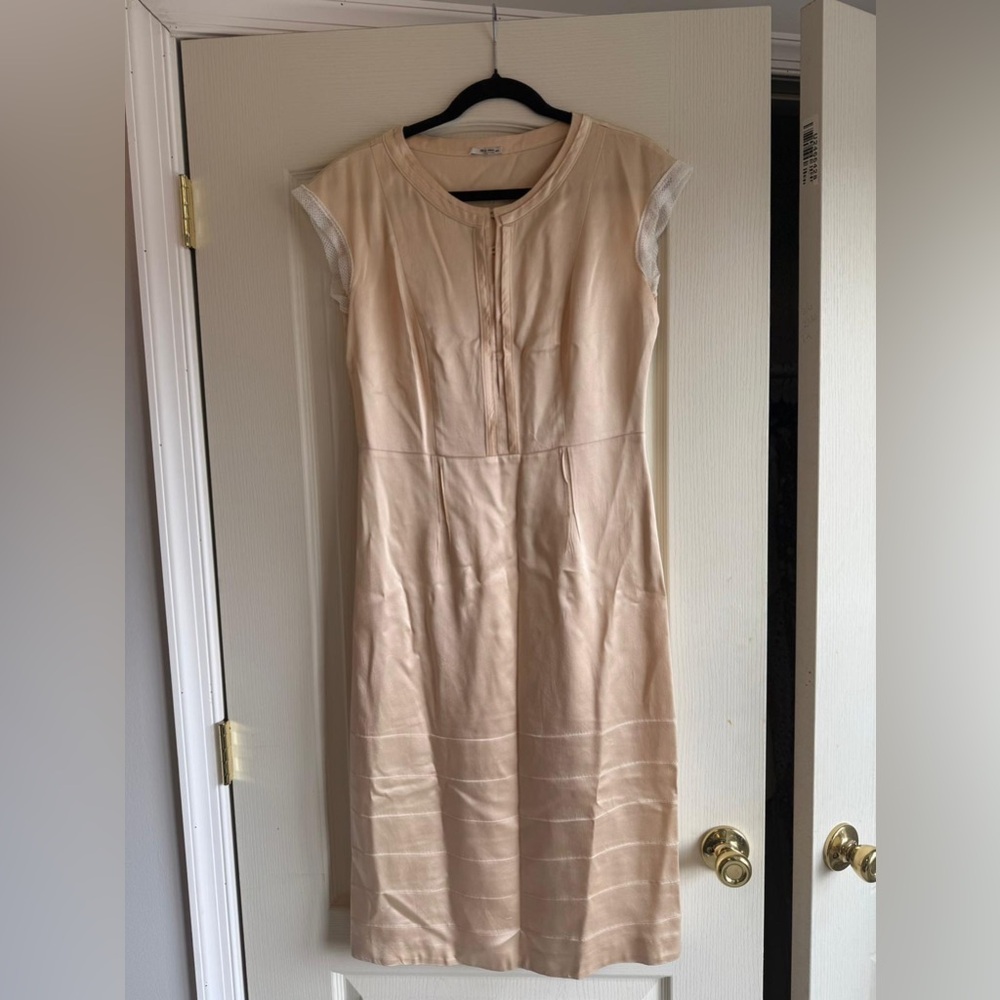 Miu Miu Tan Midi Dress